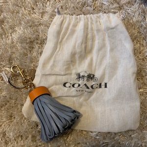 Coach tassel keychain
